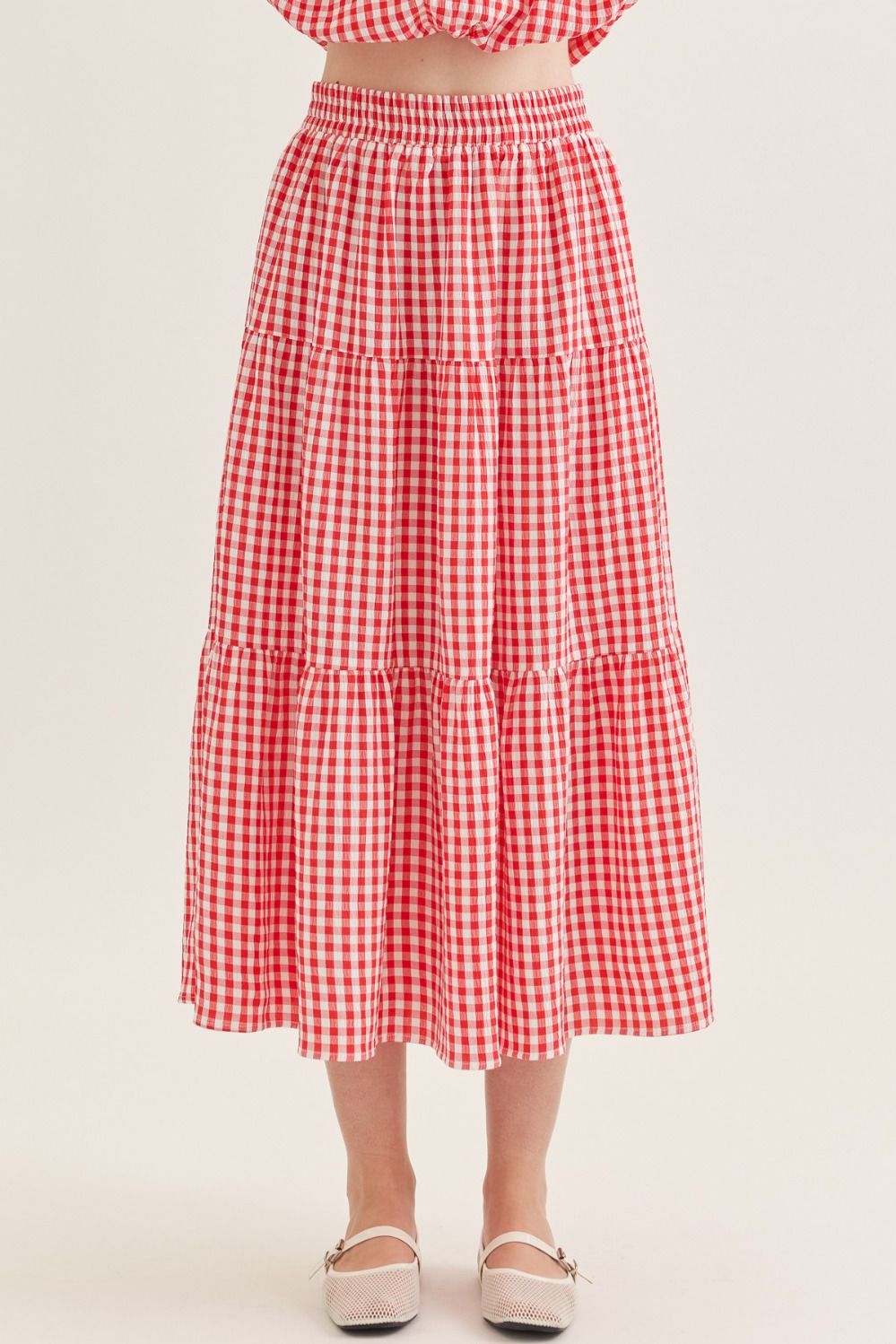 The Greta Gingham Skirt