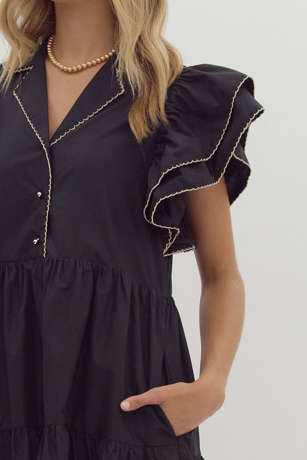 The Stephanie Scalloped Dress