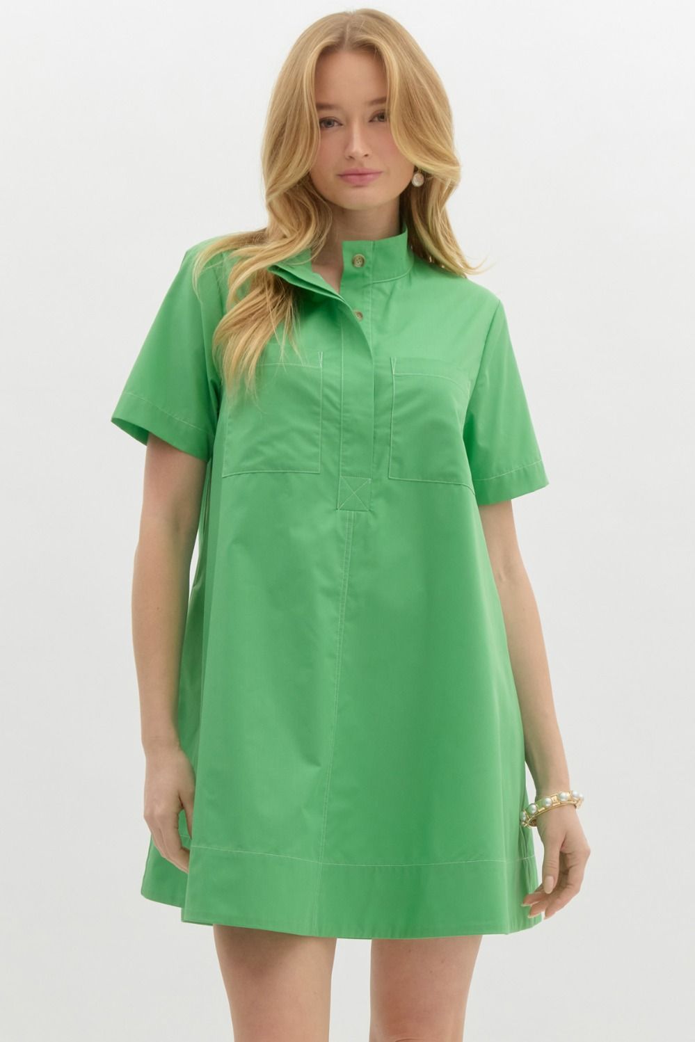 The Basic Pocket Poplin Dress