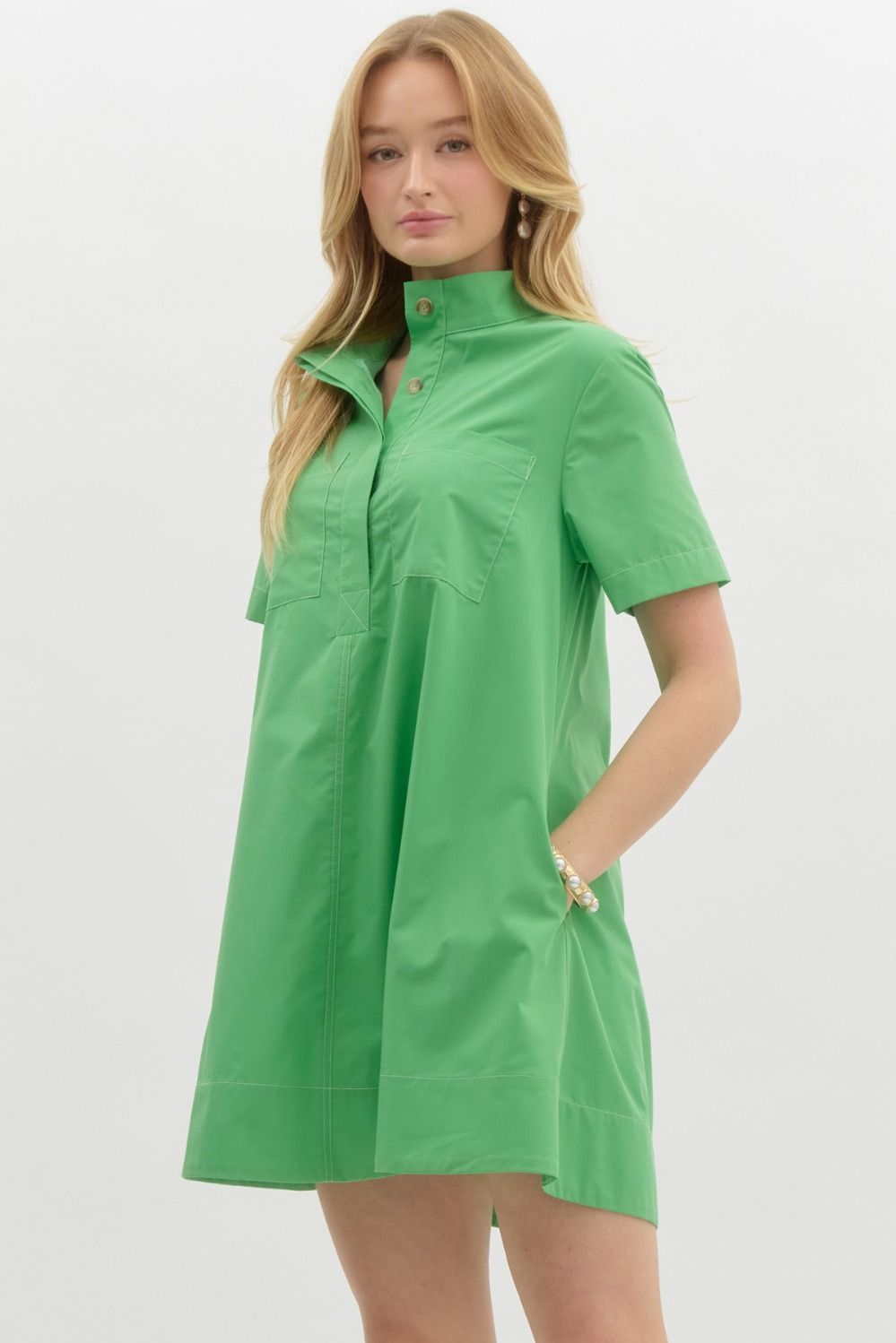 The Basic Pocket Poplin Dress