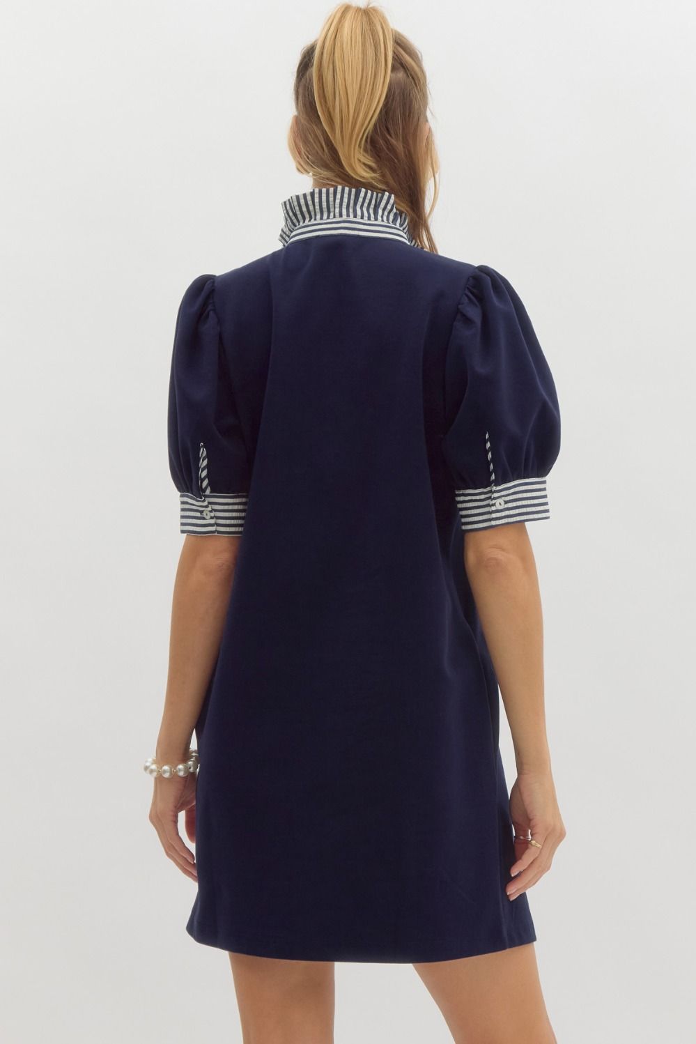 The Pinstripe Polo Dress