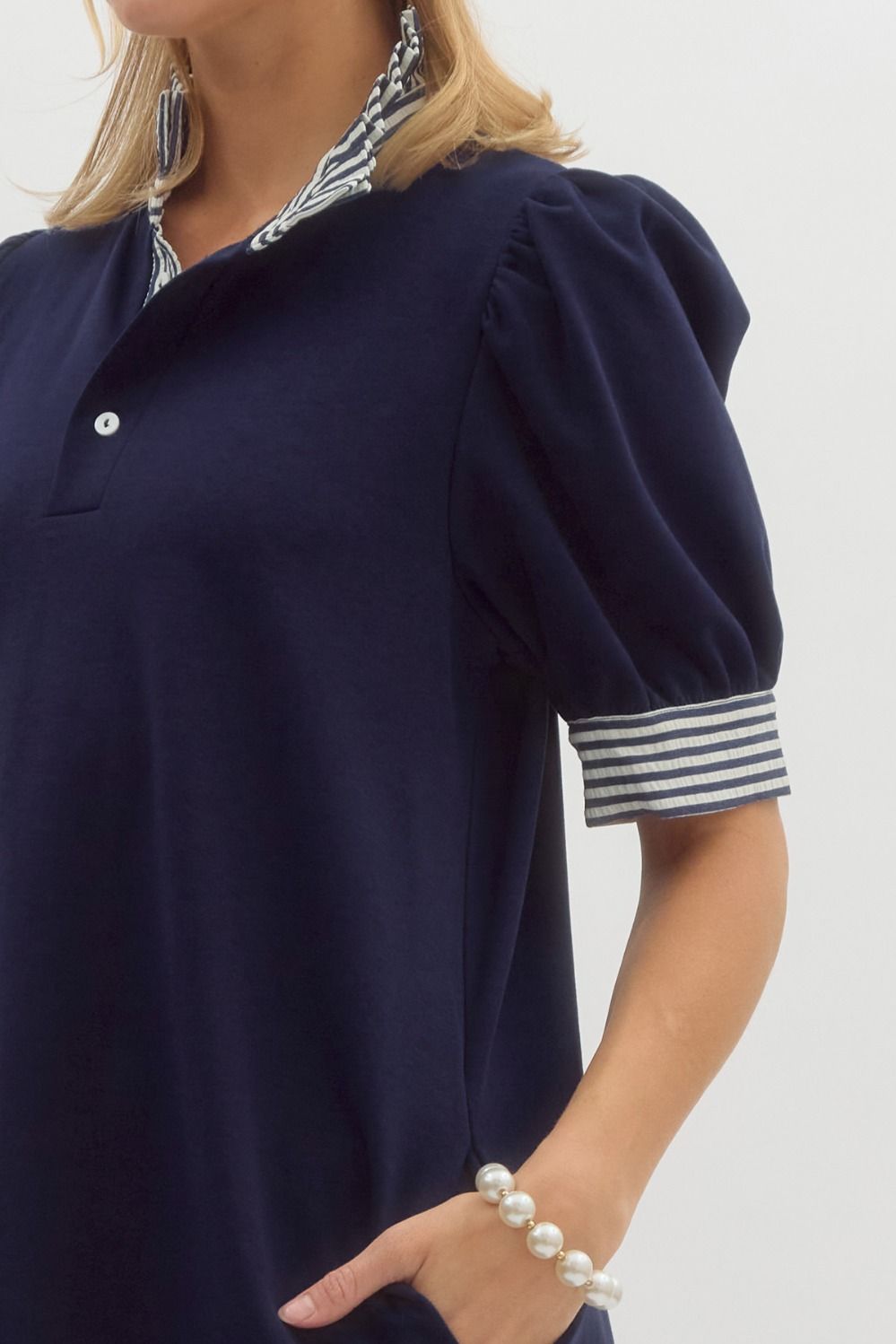 The Pinstripe Polo Dress