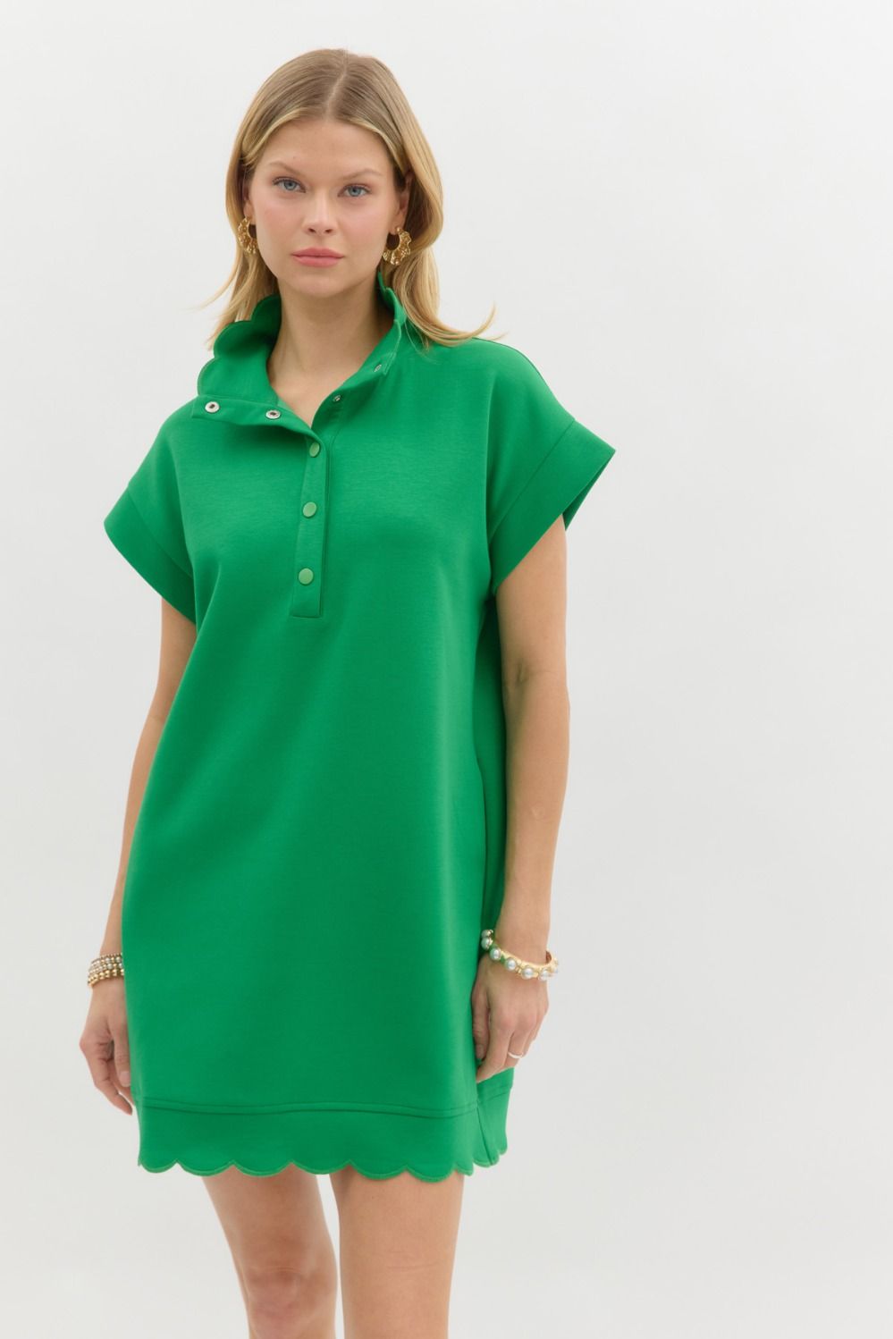 The Sivey Scalloped Dress