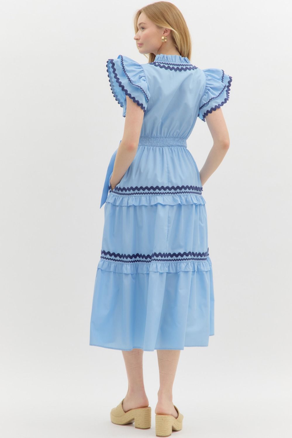 The Sarleigh Scallop Dress/ FINAL SALE