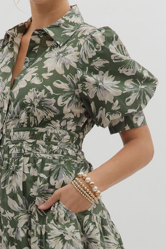 The Falling For Floral Midi