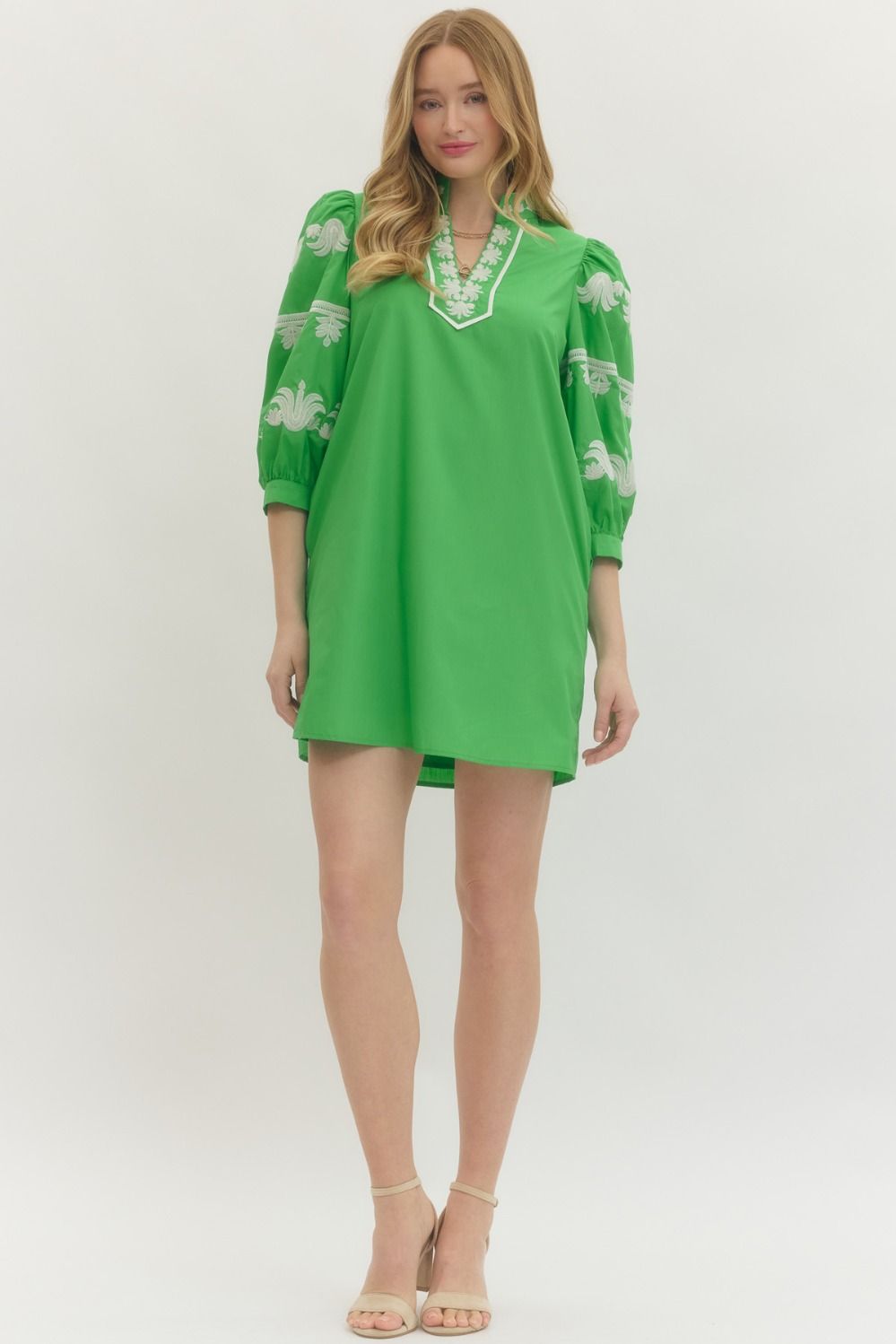 The Ela Embroidered Dress/ FINAL SALE