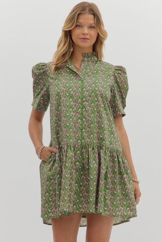 The Frill Floral Dress