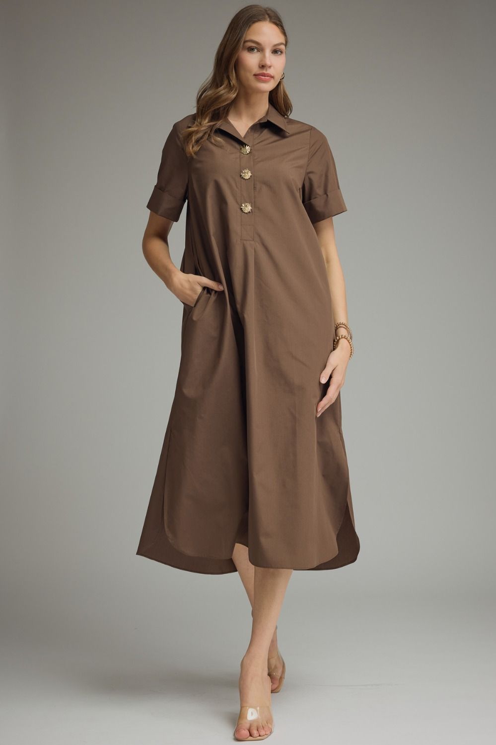 The Cele Collared Midi
