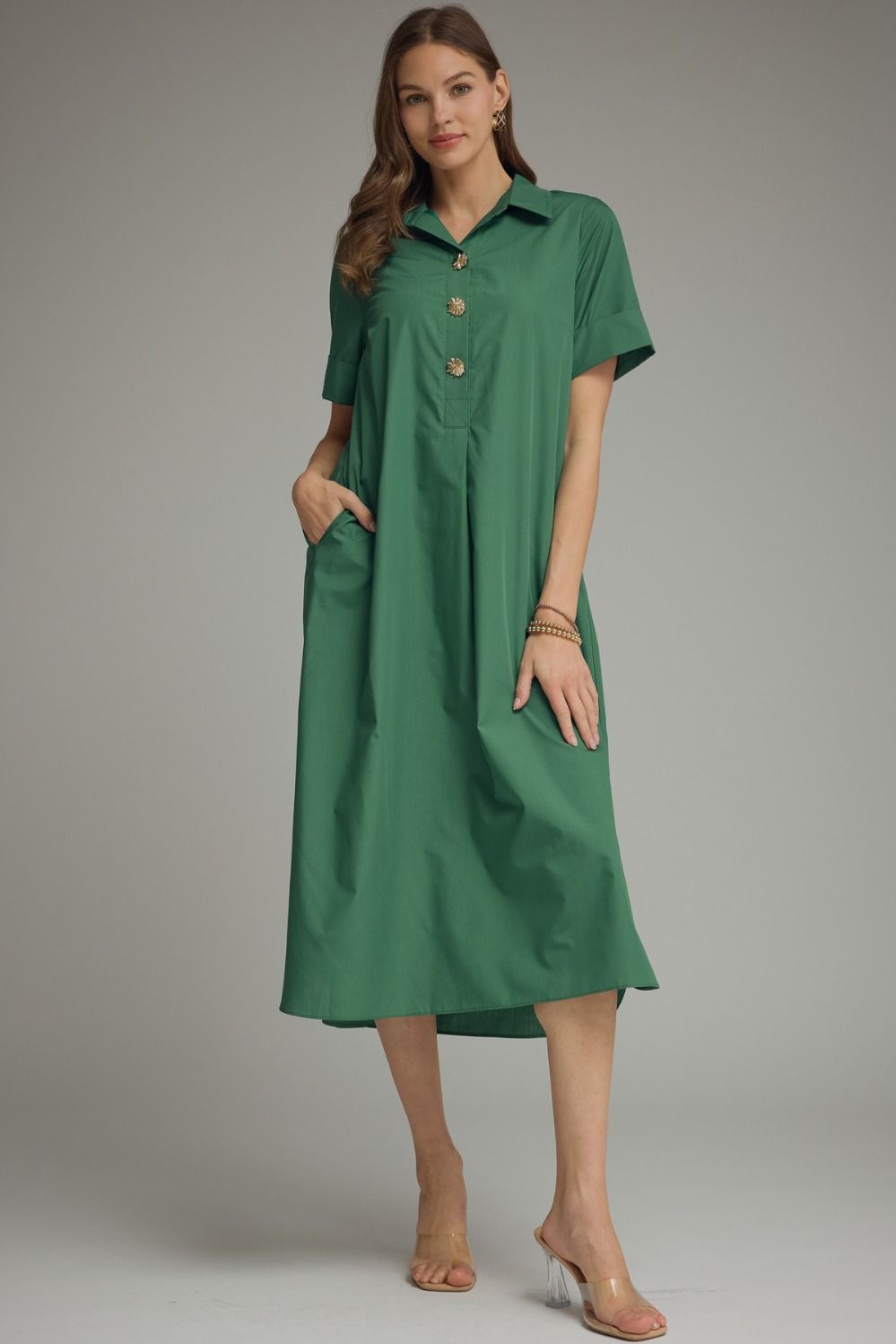The Cele Collared Midi