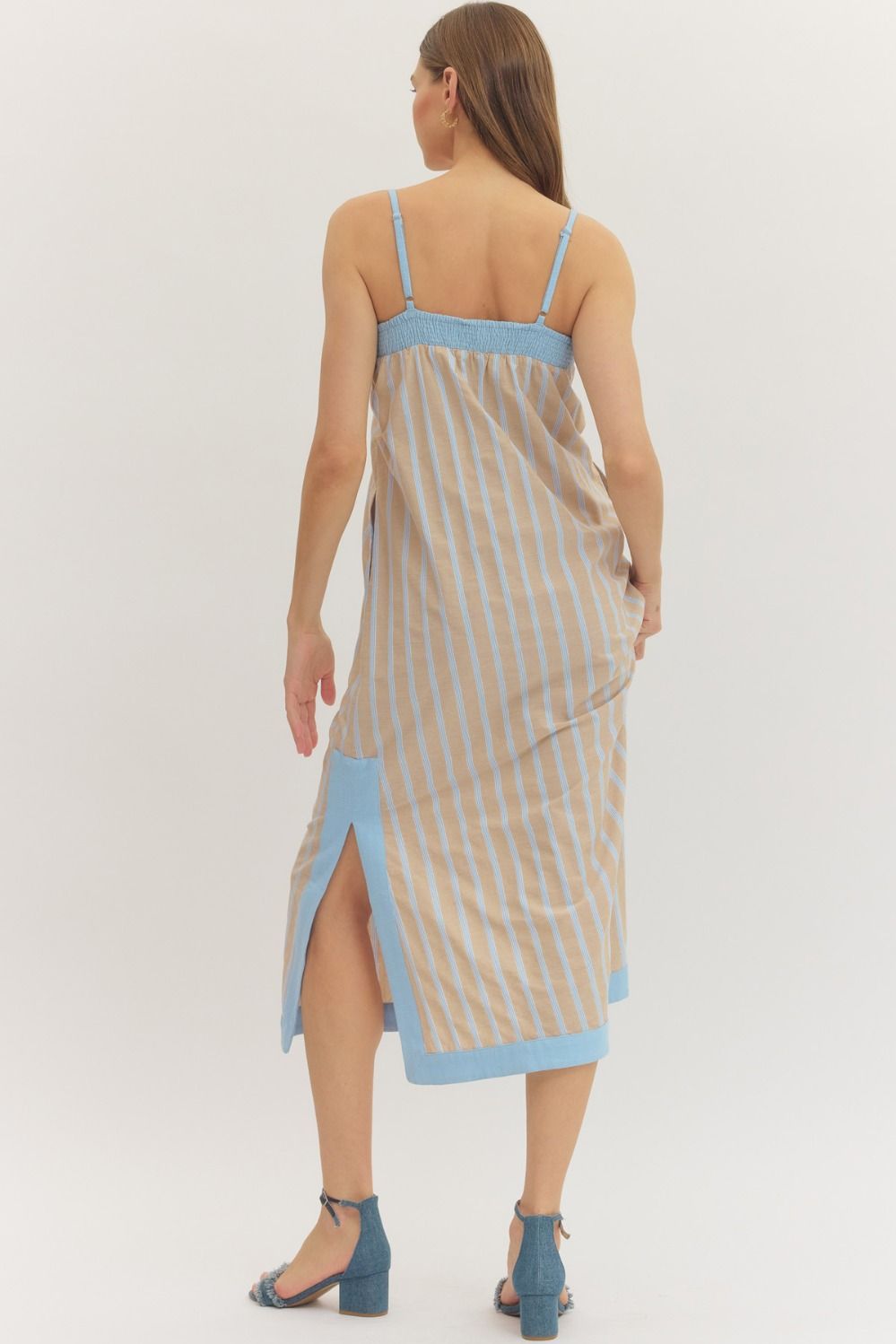 The Coastal Stripe Midi