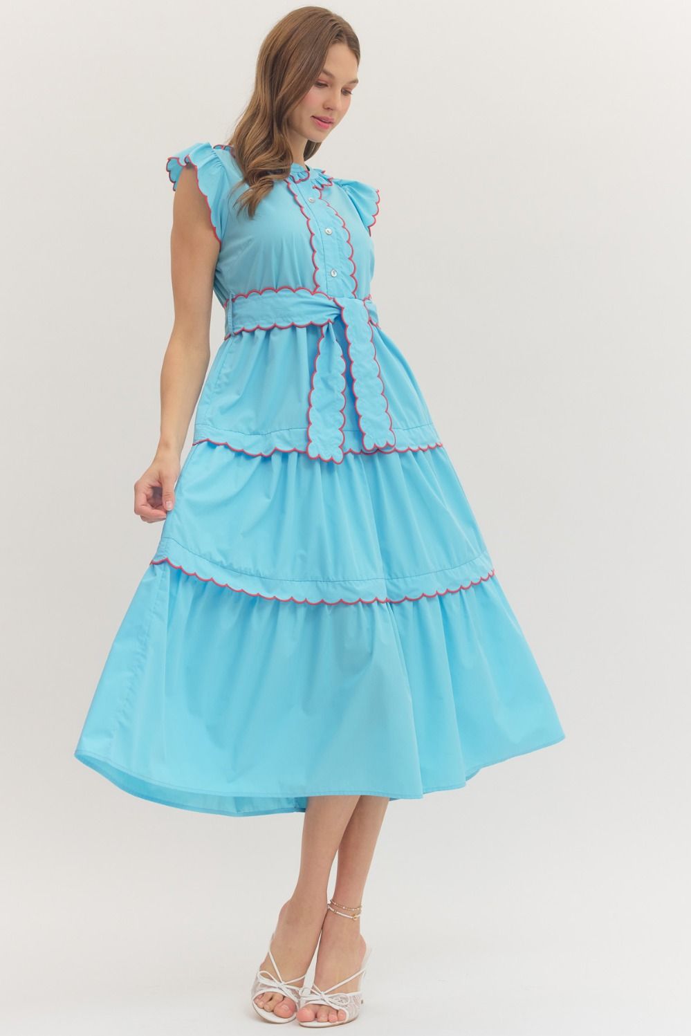 The Stalla Scalloped Dress