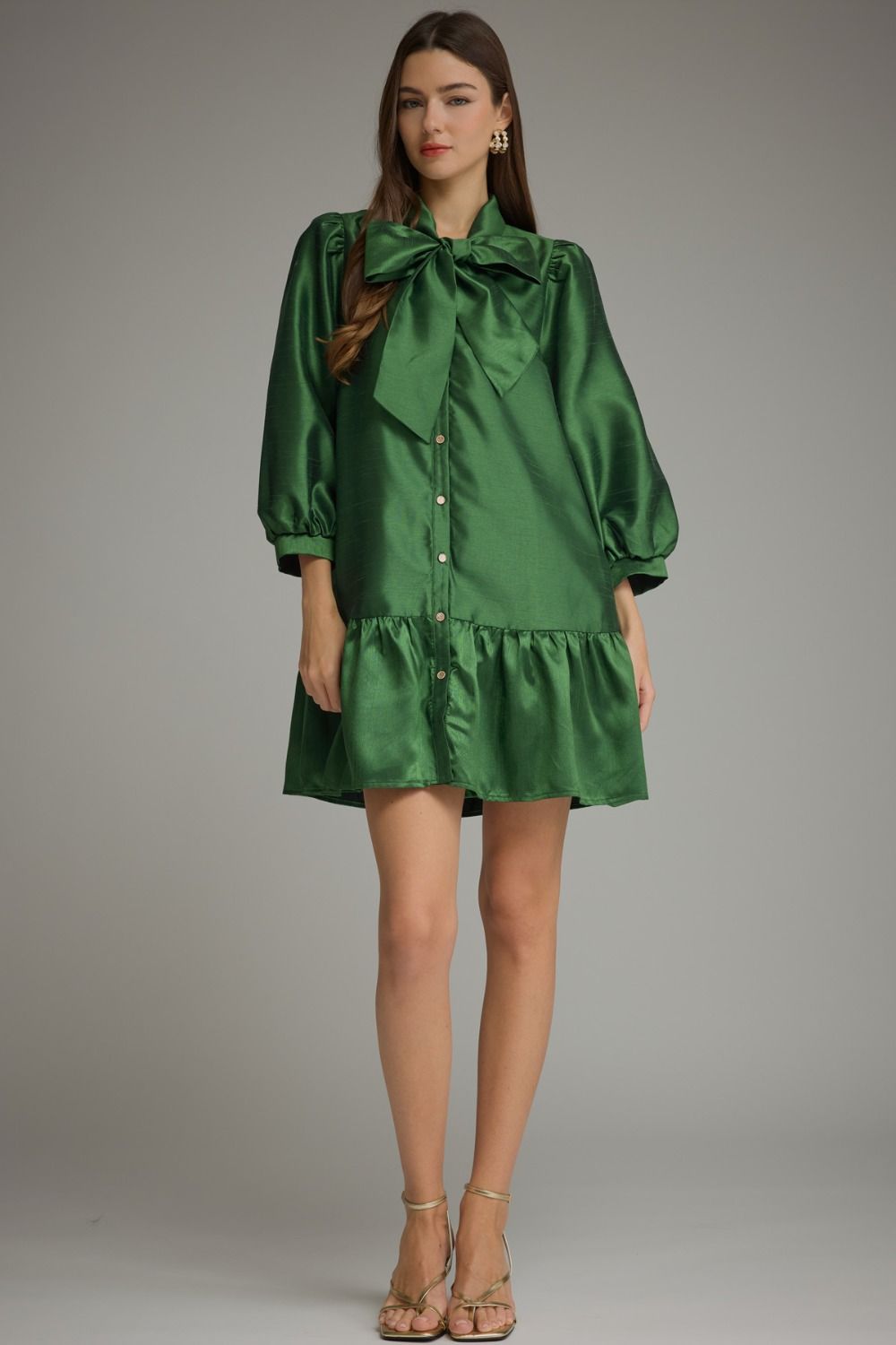 The Menna Metallic Dress