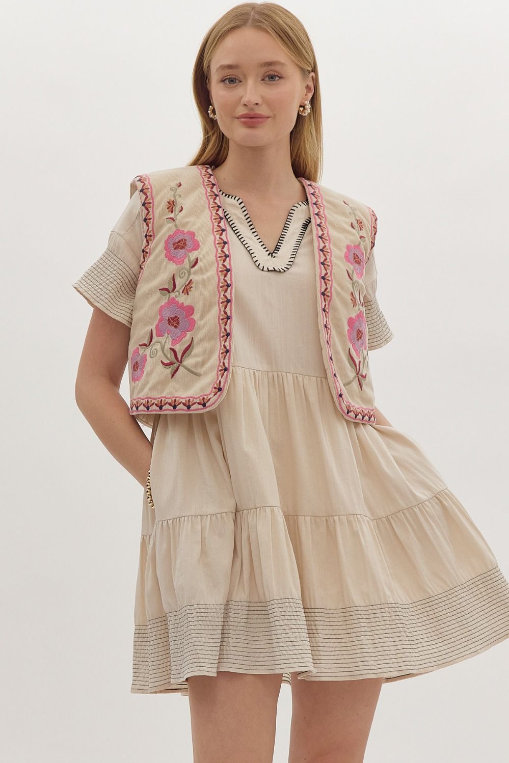 The Everleigh Embroidered Vest