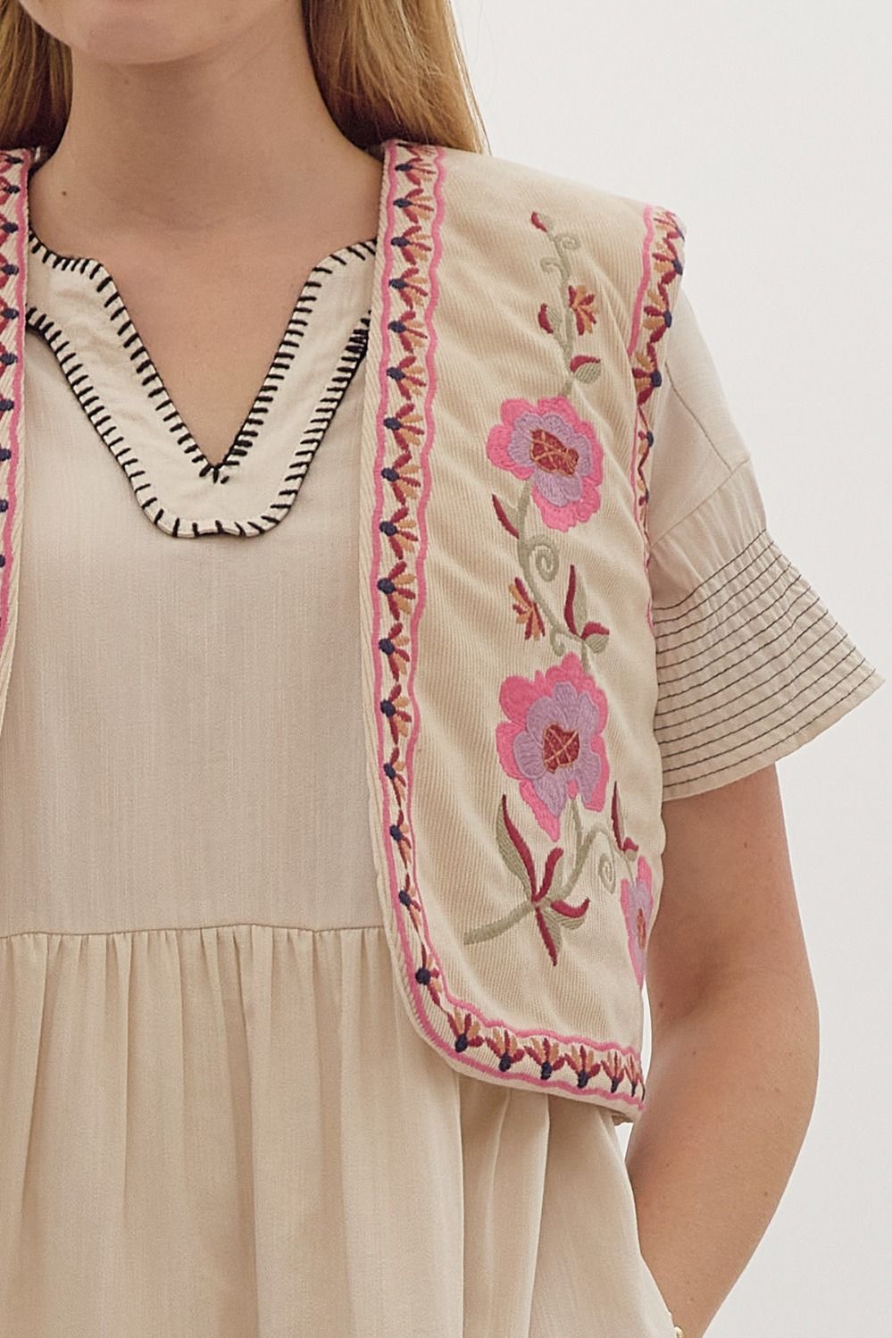 The Everleigh Embroidered Vest