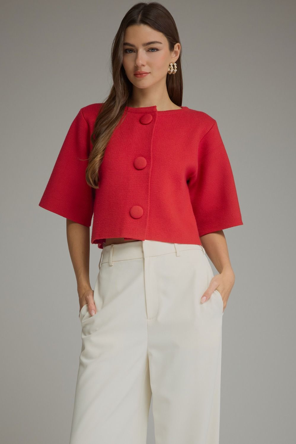 The Bonnie Button Sweater