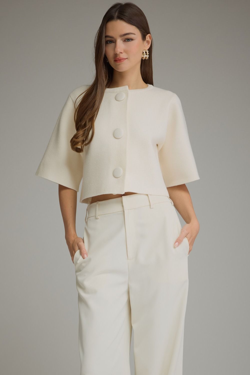 The Bonnie Button Sweater