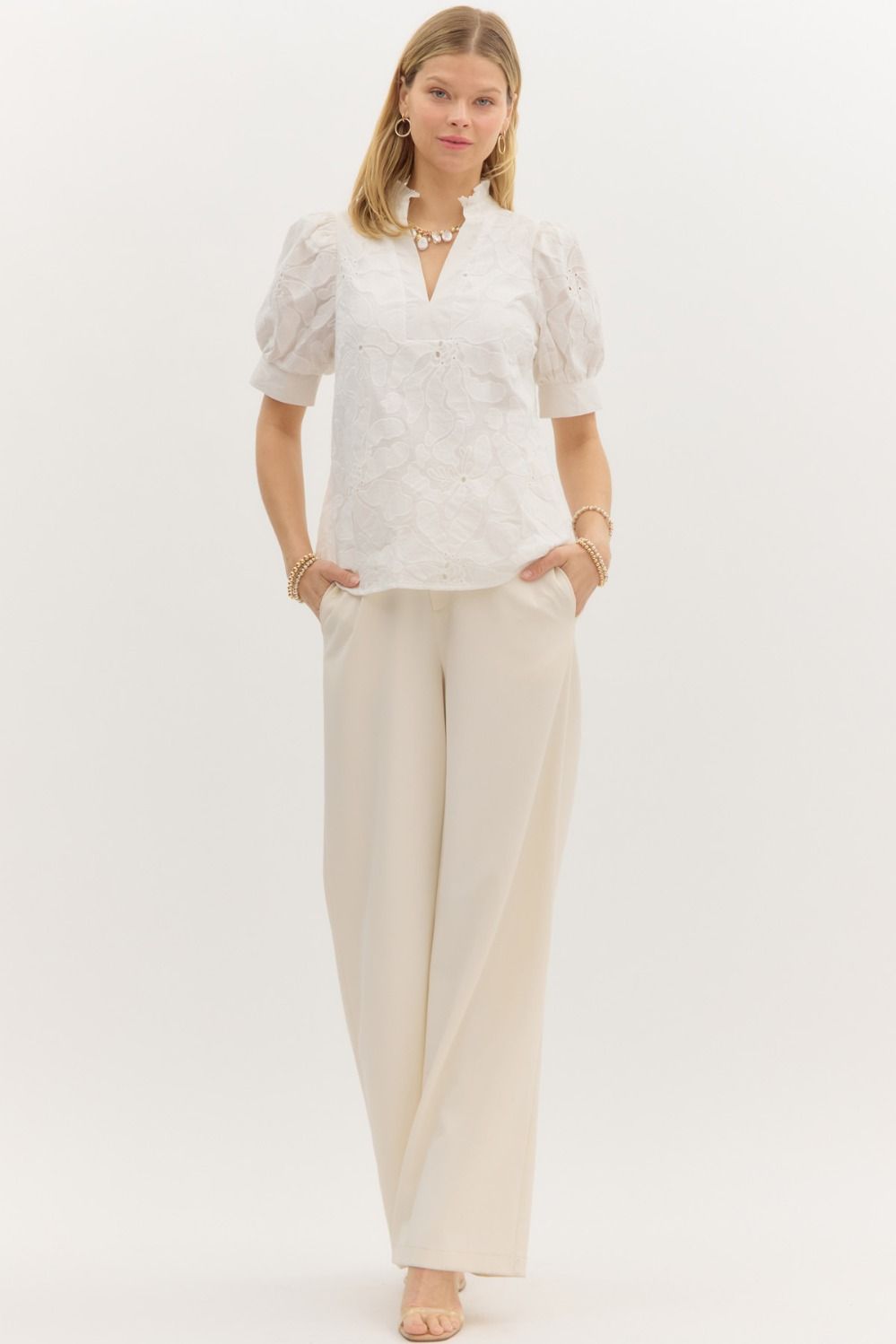 The Ella Embroidered Top