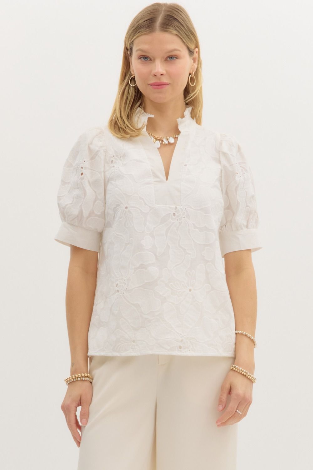 The Ella Embroidered Top
