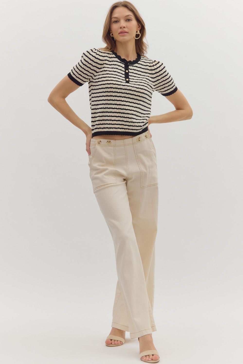 The Paula Pointelle Sweater