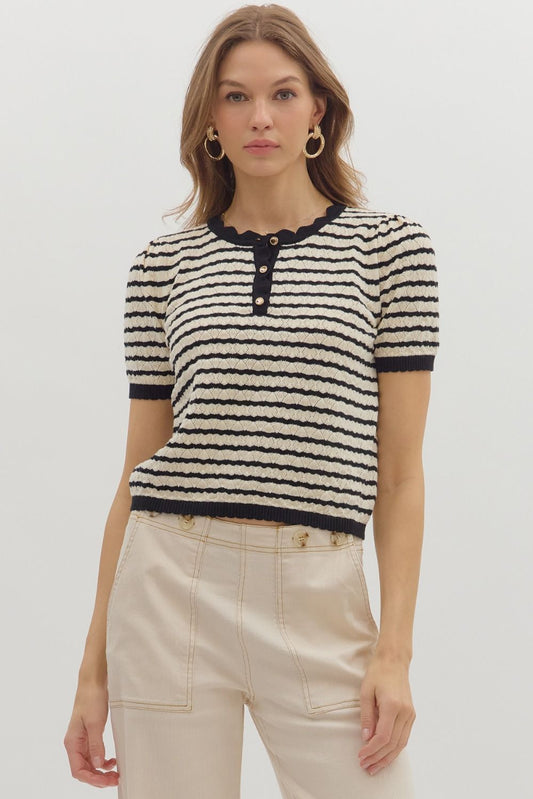 The Paula Pointelle Sweater