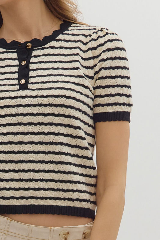 The Paula Pointelle Sweater