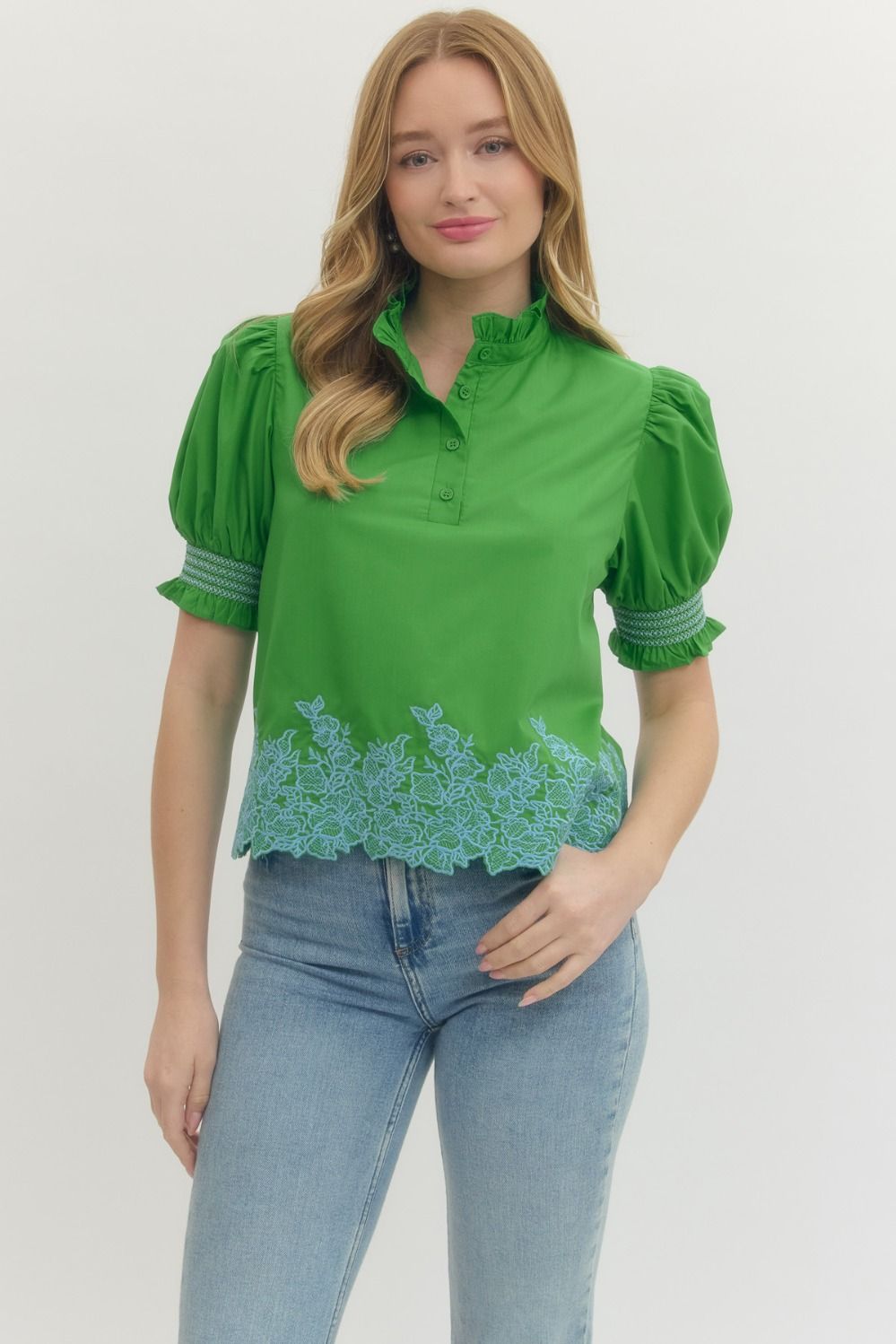 The Ellen Embroidered Top