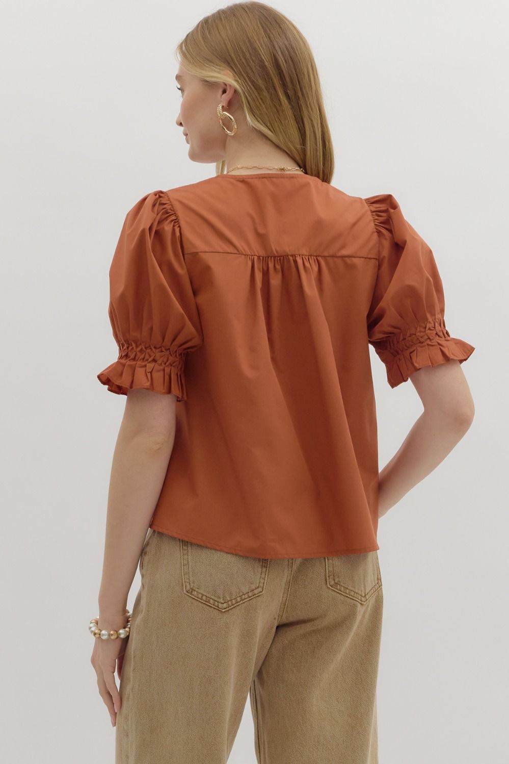 The Piza Pintuck Top