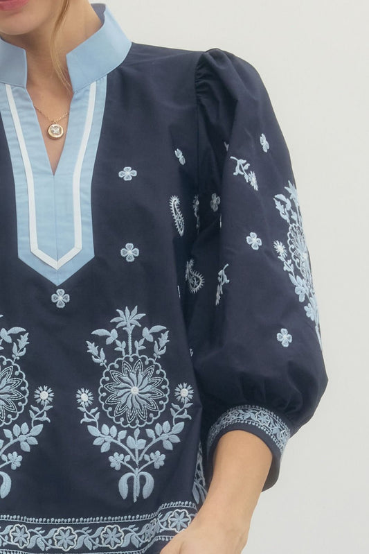 The Evie Embroidered Top