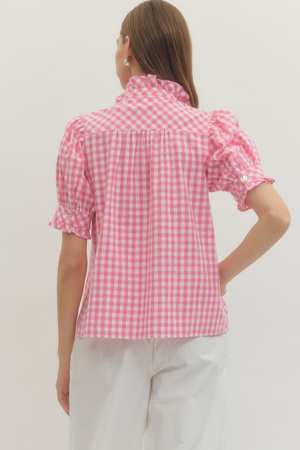The Greta Gingham Top