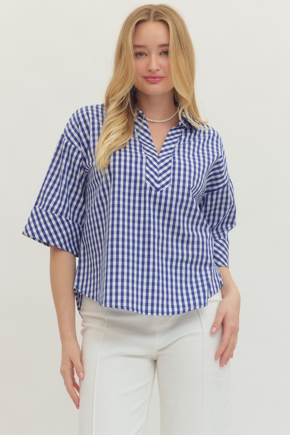 The Grayton Gingham Top