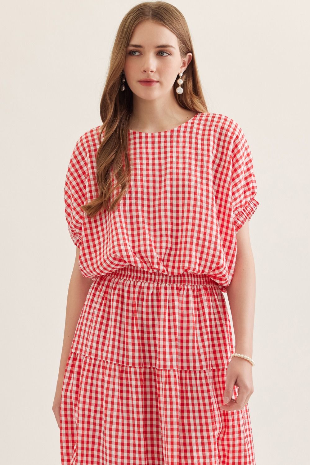 The Greta Gingham Top