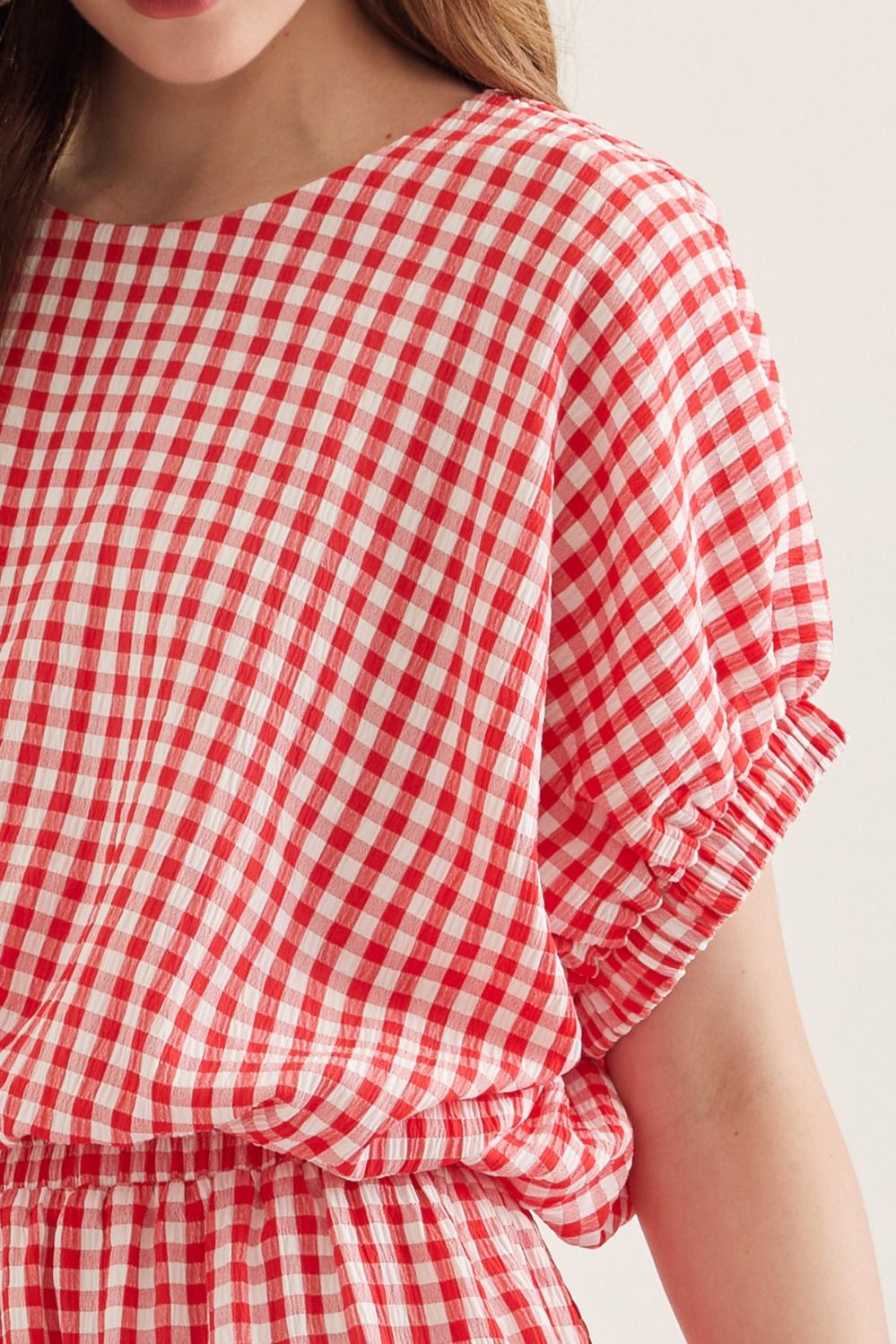 The Greta Gingham Top