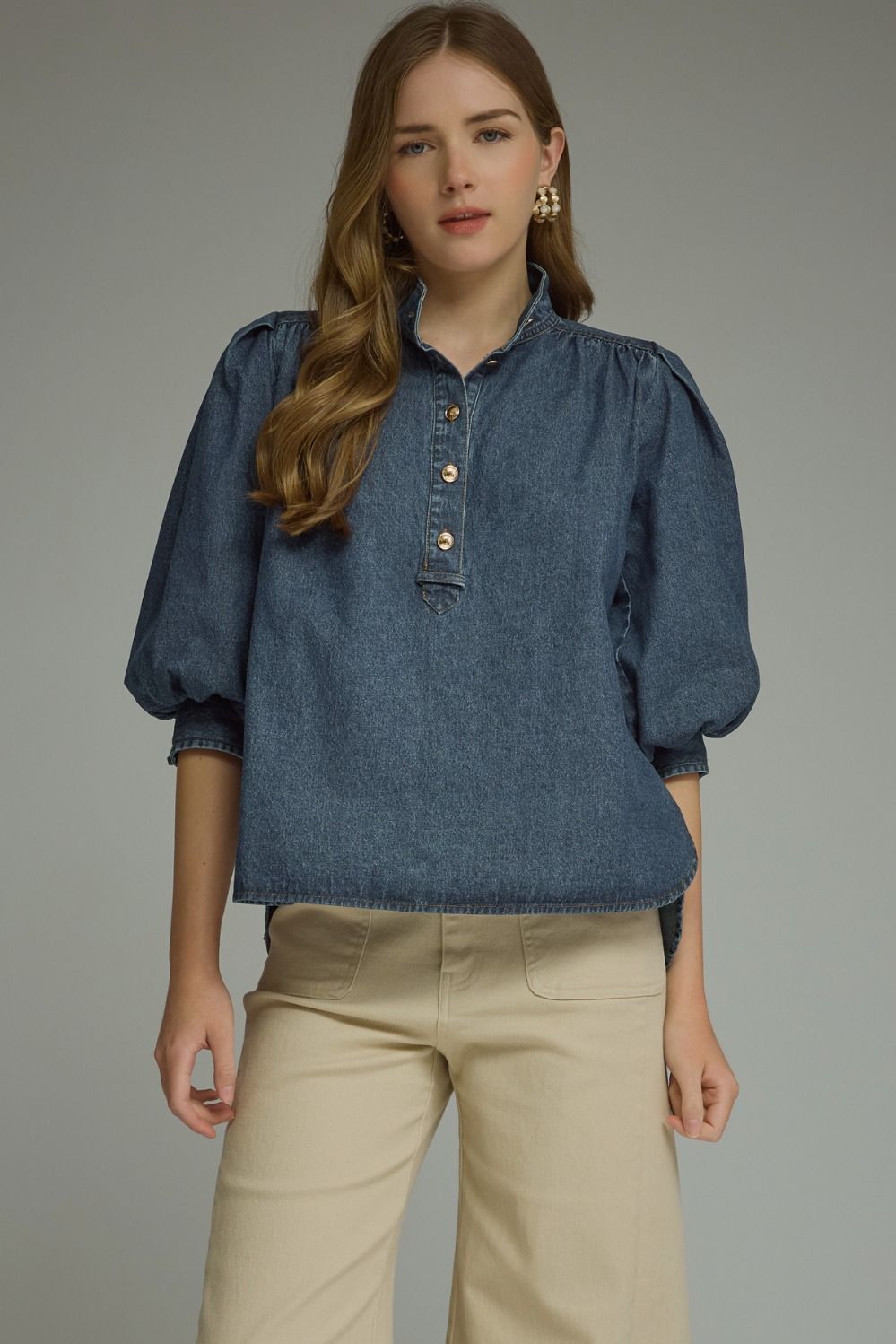 The Deb Denim Top