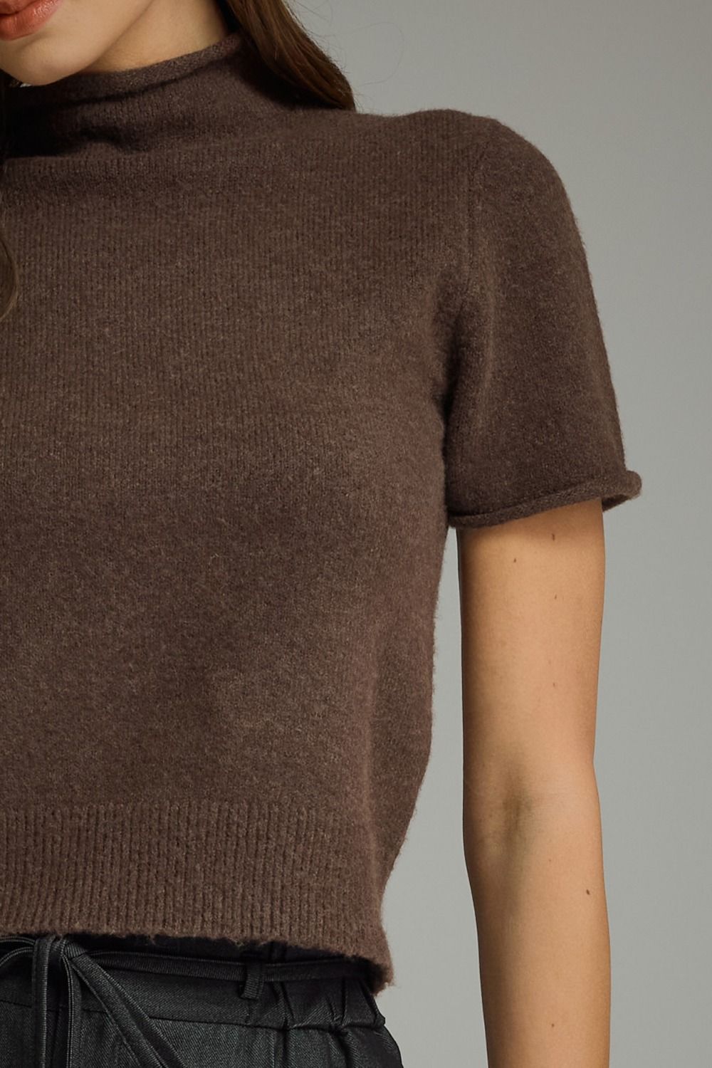 The Milee Mock Neck Sweater