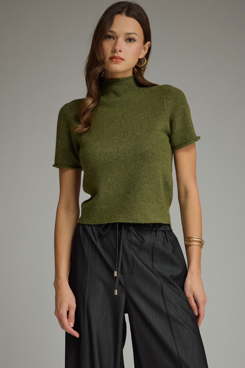 The Milee Mock Neck Sweater