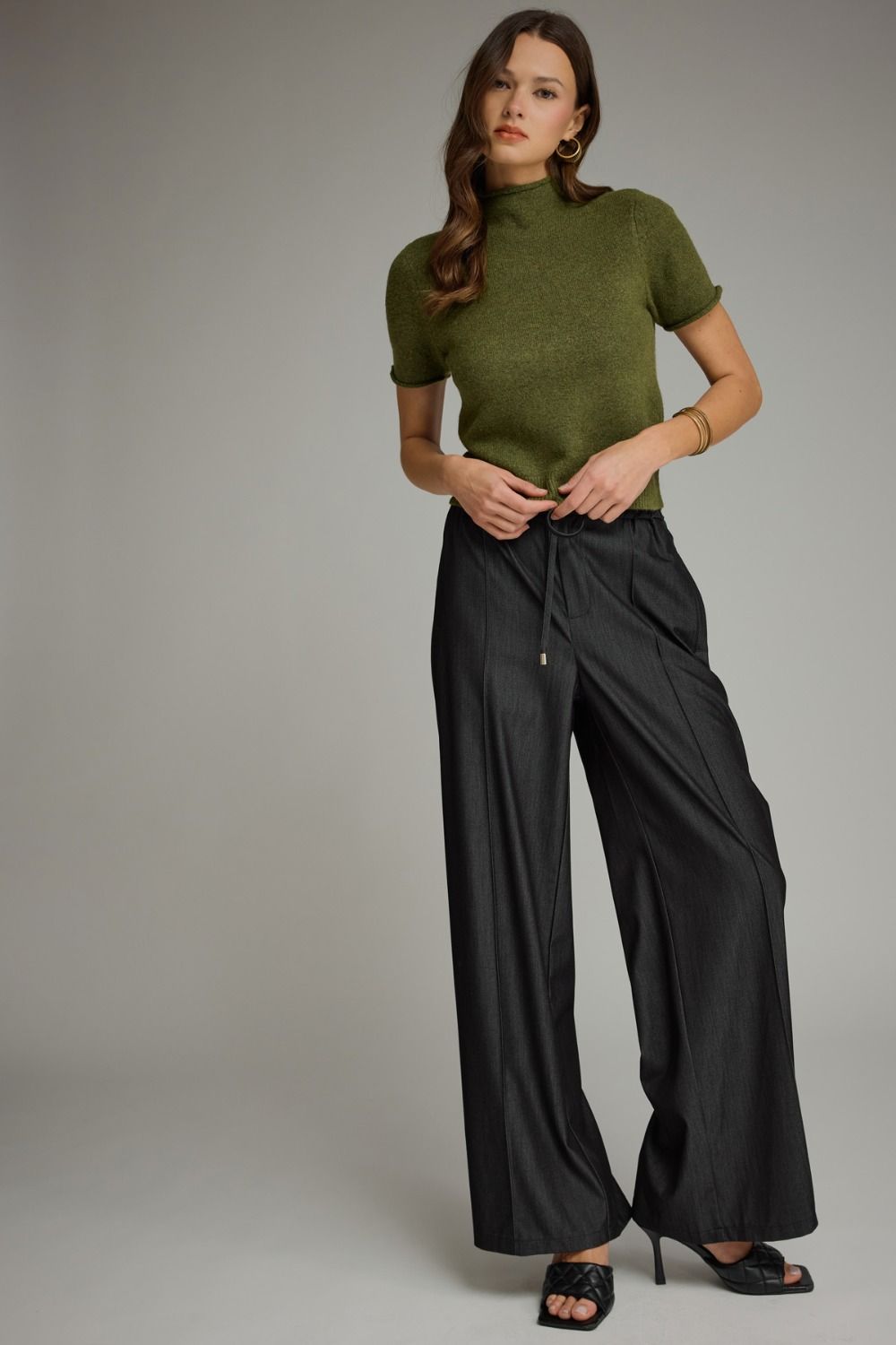 The Milee Mock Neck Sweater