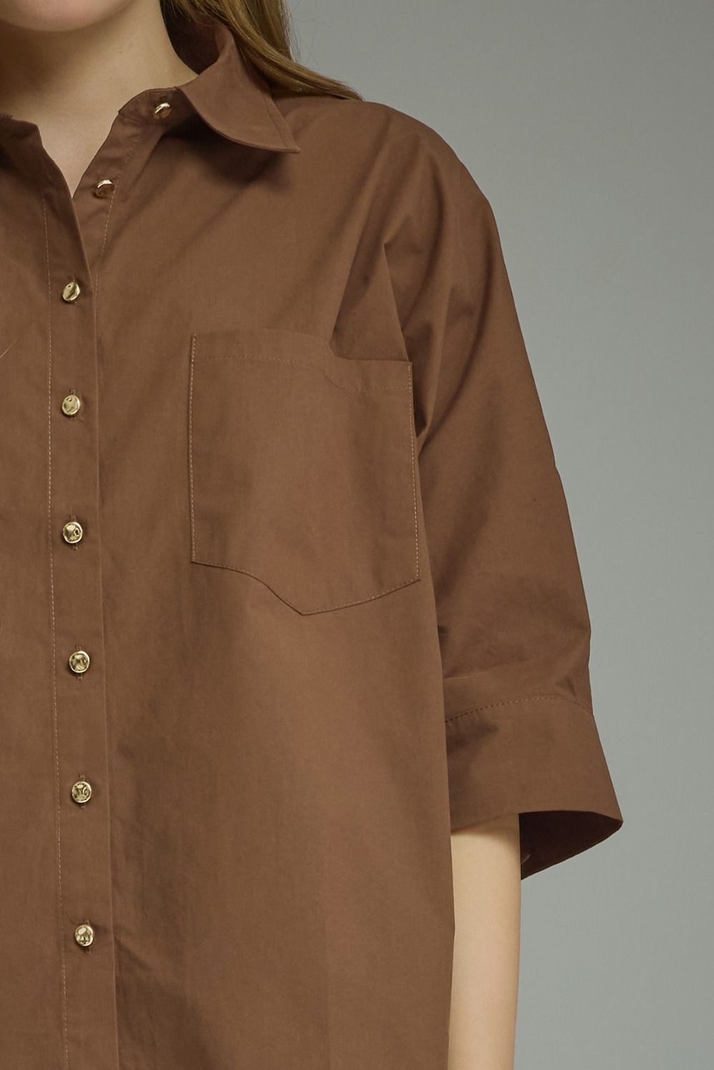 The Bridgette Button Top
