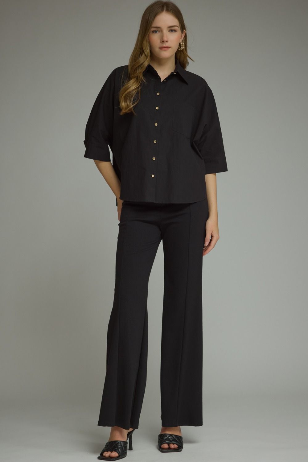 The Bridgette Button Top
