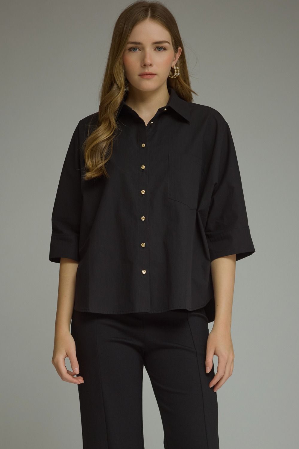 The Bridgette Button Top