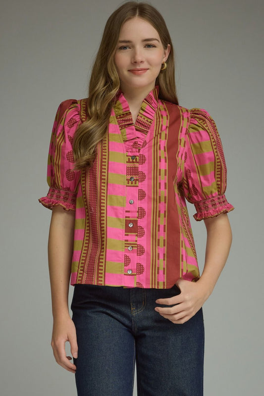 The Pawlee Print Top