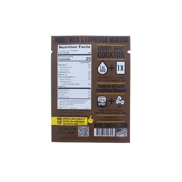 Noble Micks/ Espresso Martini Single Serve