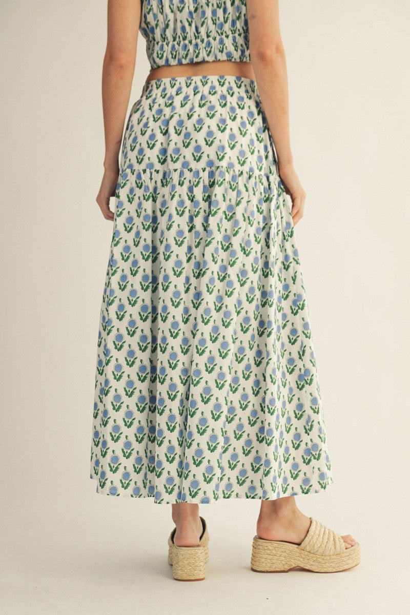 The Frayley Floral Skirt