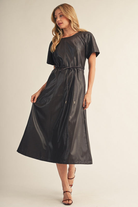 The Lainey Leather Dress