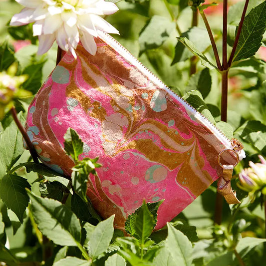 Astral Marbled Pouch/ Sailors Delight/ Small