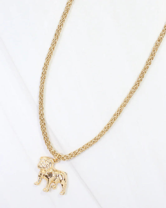 The Corie Cord Necklace/ Standing Dog