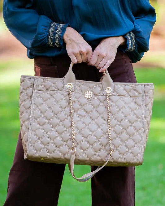 The Melissa Tote Bag/ Latte DQ