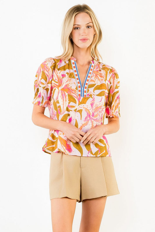 The Florence Floral Top