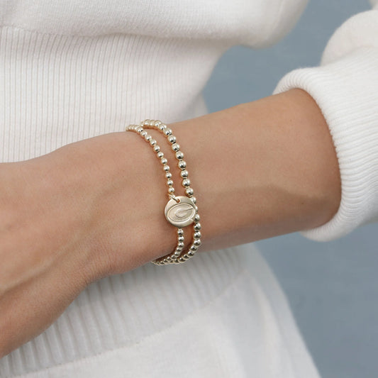 ENewton/ ECollegiate Classic Gold 3MM Bracelet-UGA Disc