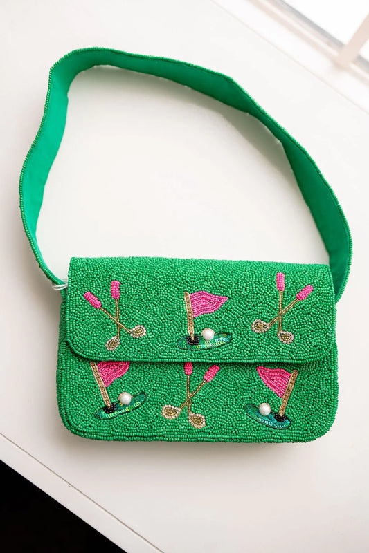 Lisi Lerch/ Golf Beaded Shoulder Bag