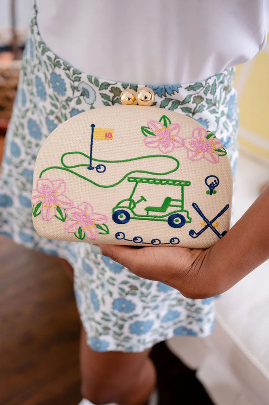 Lisi Lerch/ Golf Embroidered Clutch